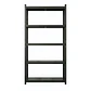 Estante Metálico 186x90x40 Negro - Bandeja melamina - 5 niveles  - Miniatura 1