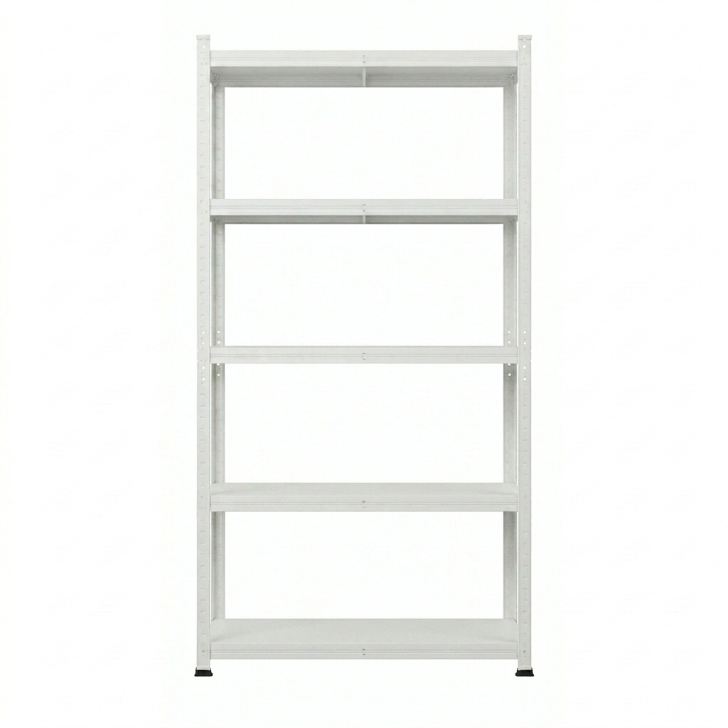 Estante Metálico 186x90x40 Blanco - Bandeja melamina - 5 niveles