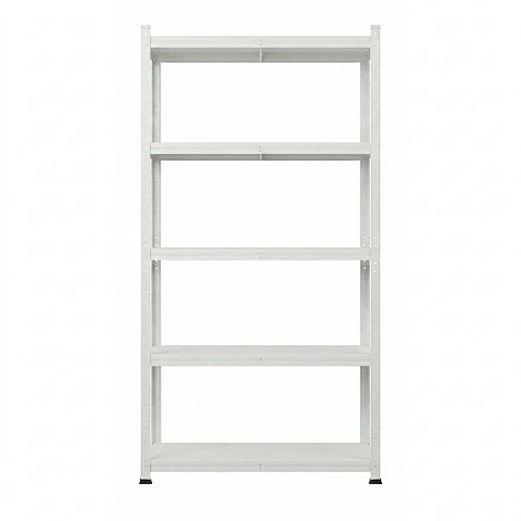 Estante Metálico 186x90x40 Blanco - Bandeja melamina - 5 niveles
