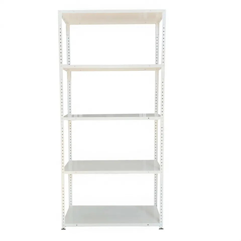Estante Metálico 170x80x30cm - 5 niveles - color Blanco 9