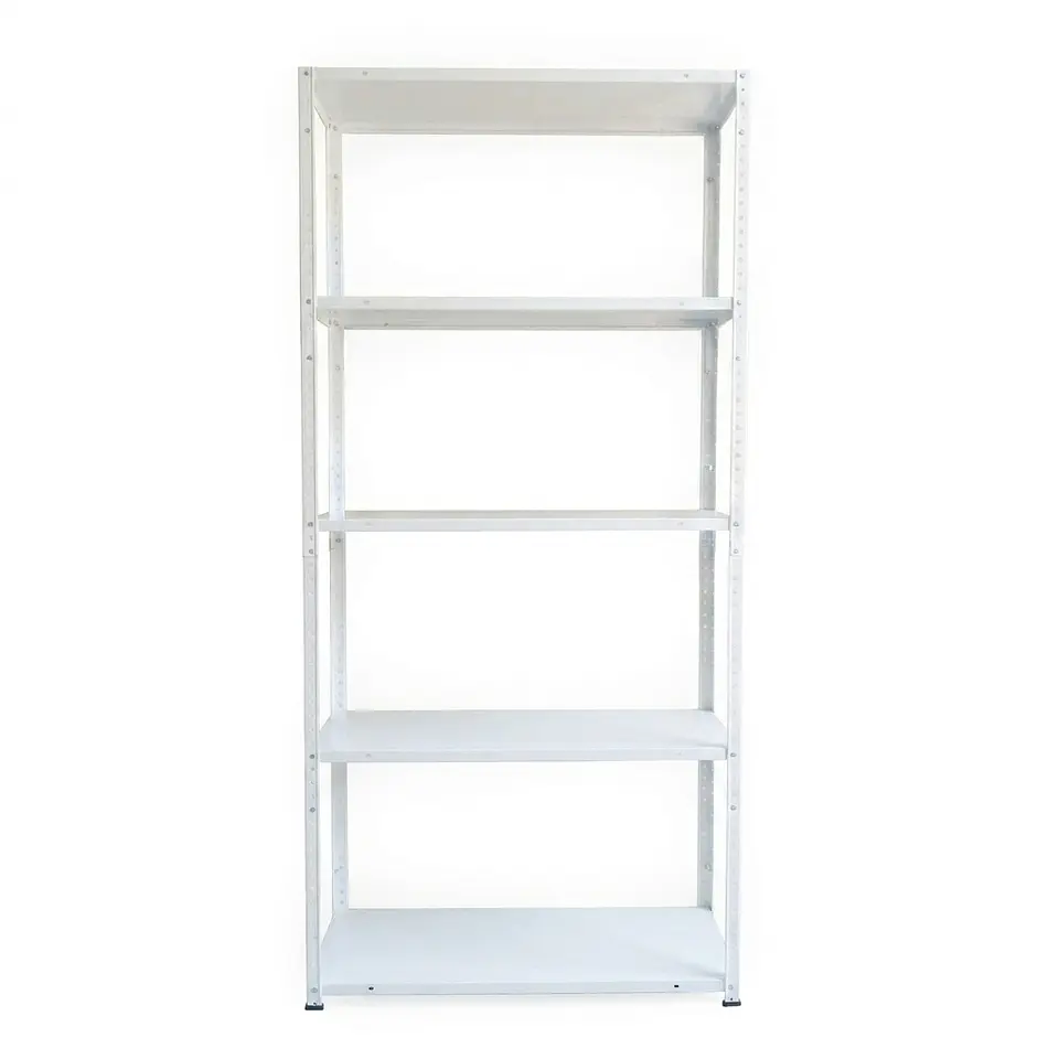 Estante Metálico 170x80x30cm - 5 niveles - color Blanco 11