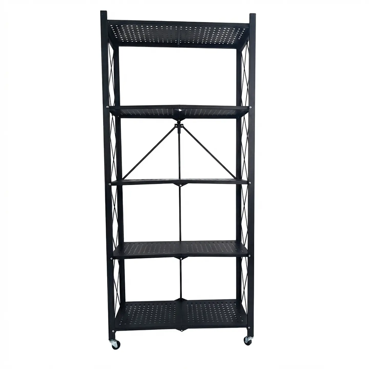Estante Metálico Plegable con ruedas 162x71x34cm - 250kg  1