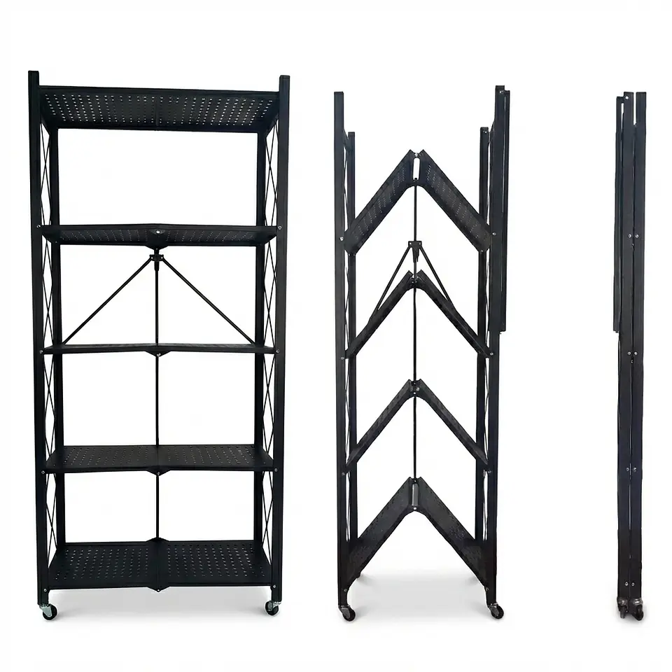 Estante Metálico Plegable con ruedas 162x71x34cm - 250kg  4