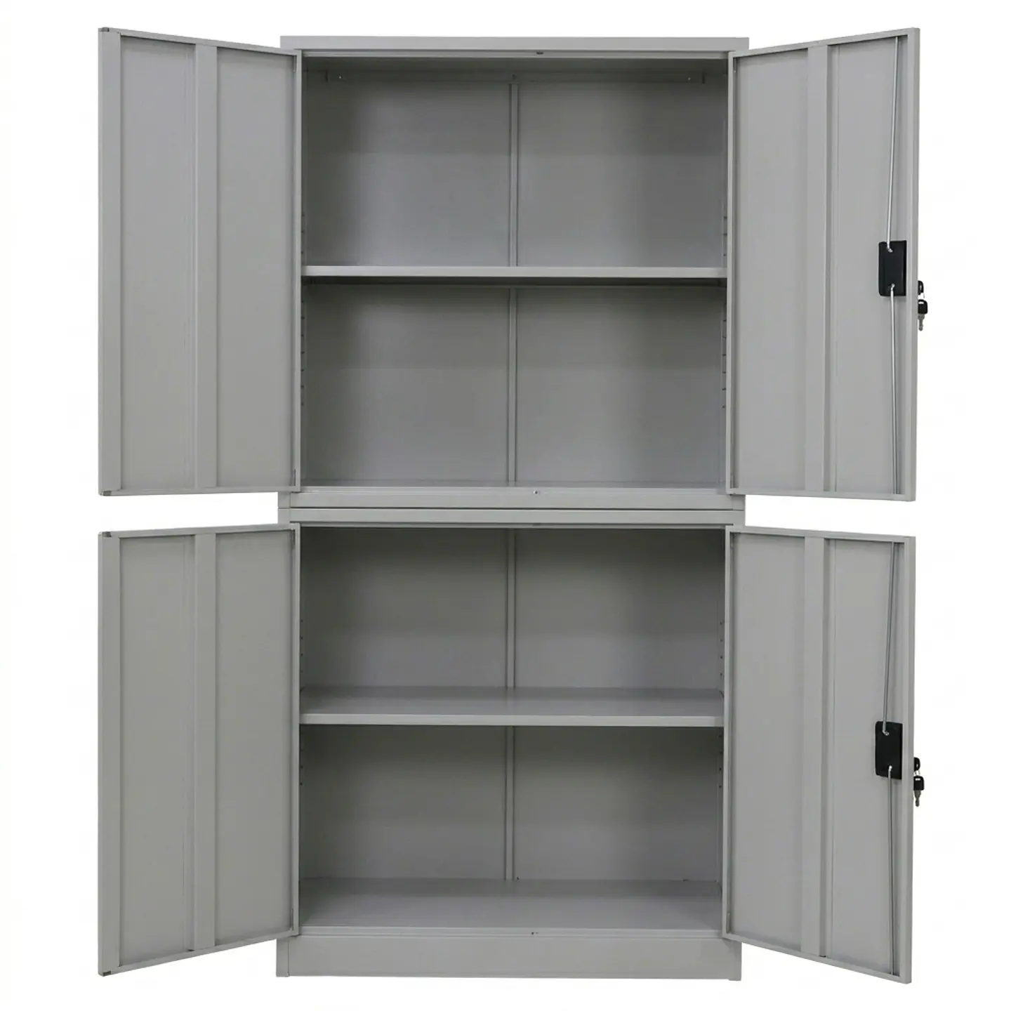 Estante Armario Metálico Cerrado 185x87x40 cm - 4 Puertas 1