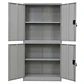Estante Armario Metálico Cerrado 185x87x40 cm - 4 Puertas - Miniatura 1