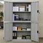 Estante Armario Metálico Cerrado 185x87x40 cm - 4 Puertas - Miniatura 2