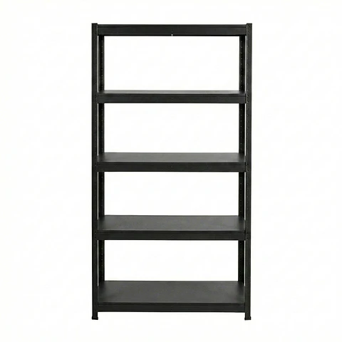 Estante Metálico 183x90x40 Negro bandeja metálica - 5 niveles