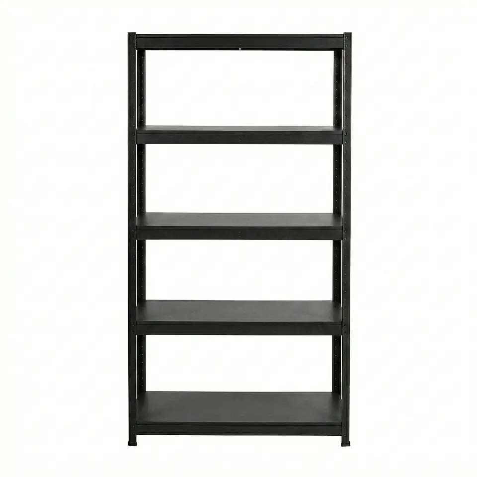 Estante Metálico 183x90x40 Negro bandeja metálica - 5 niveles 1