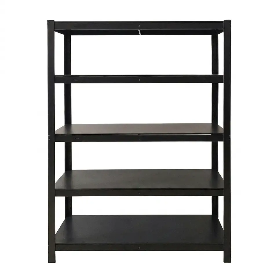 Estante Metálico 183x120x45 Negro bandeja metálica - 5 niveles 1
