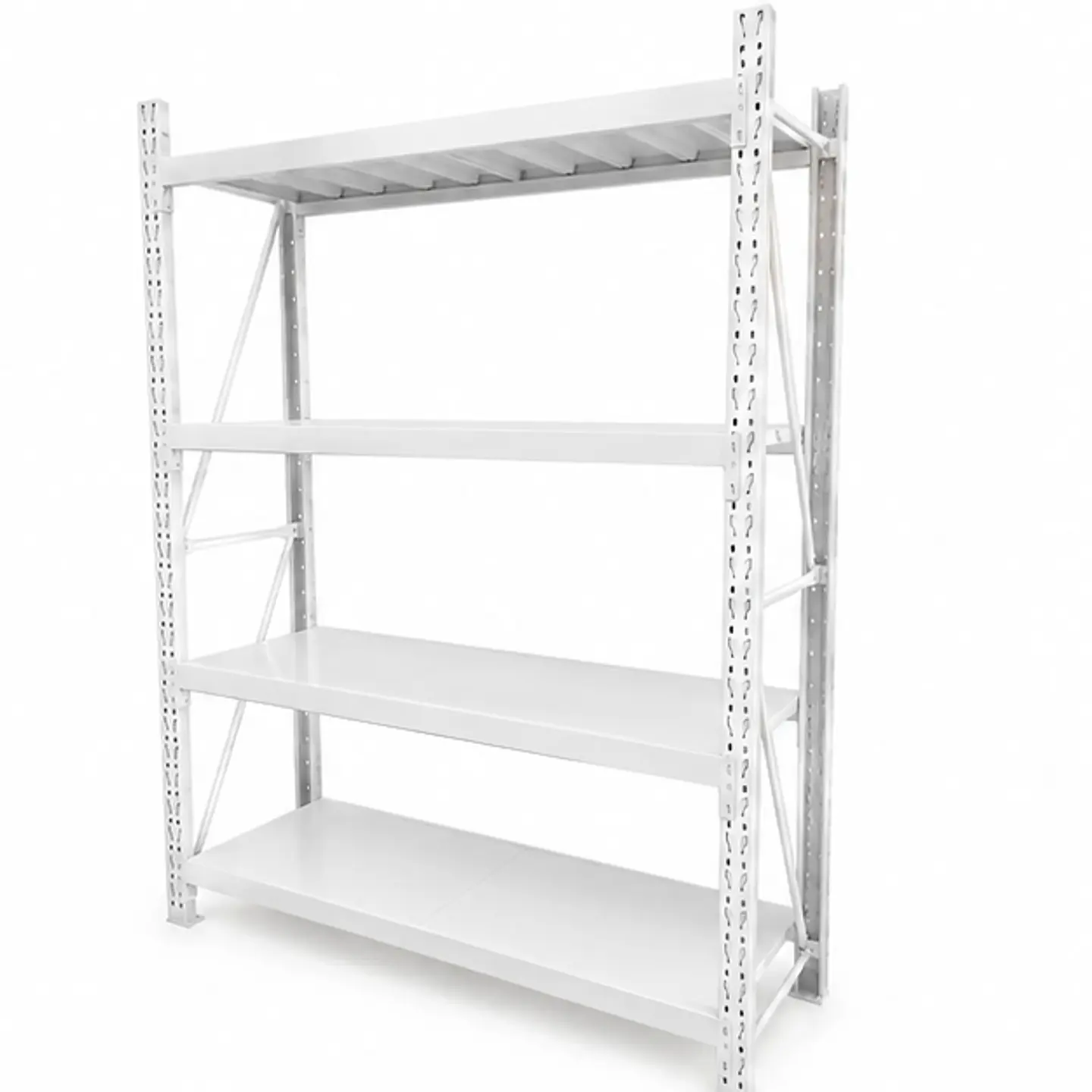 Rack Estante Metálico 200x50x150 - 600kg- Blanco 2