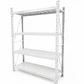 Rack Estante Metálico 200x50x150 - 600kg- Blanco - Miniatura 2