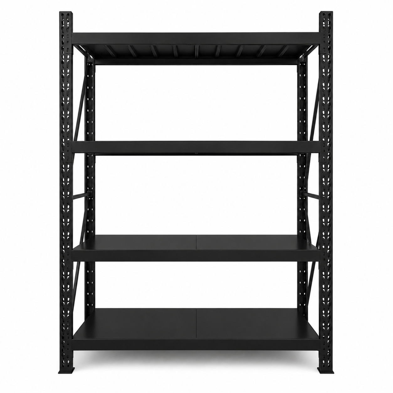 Rack Estante Metálico 200x50x150 - 600kg- Negro