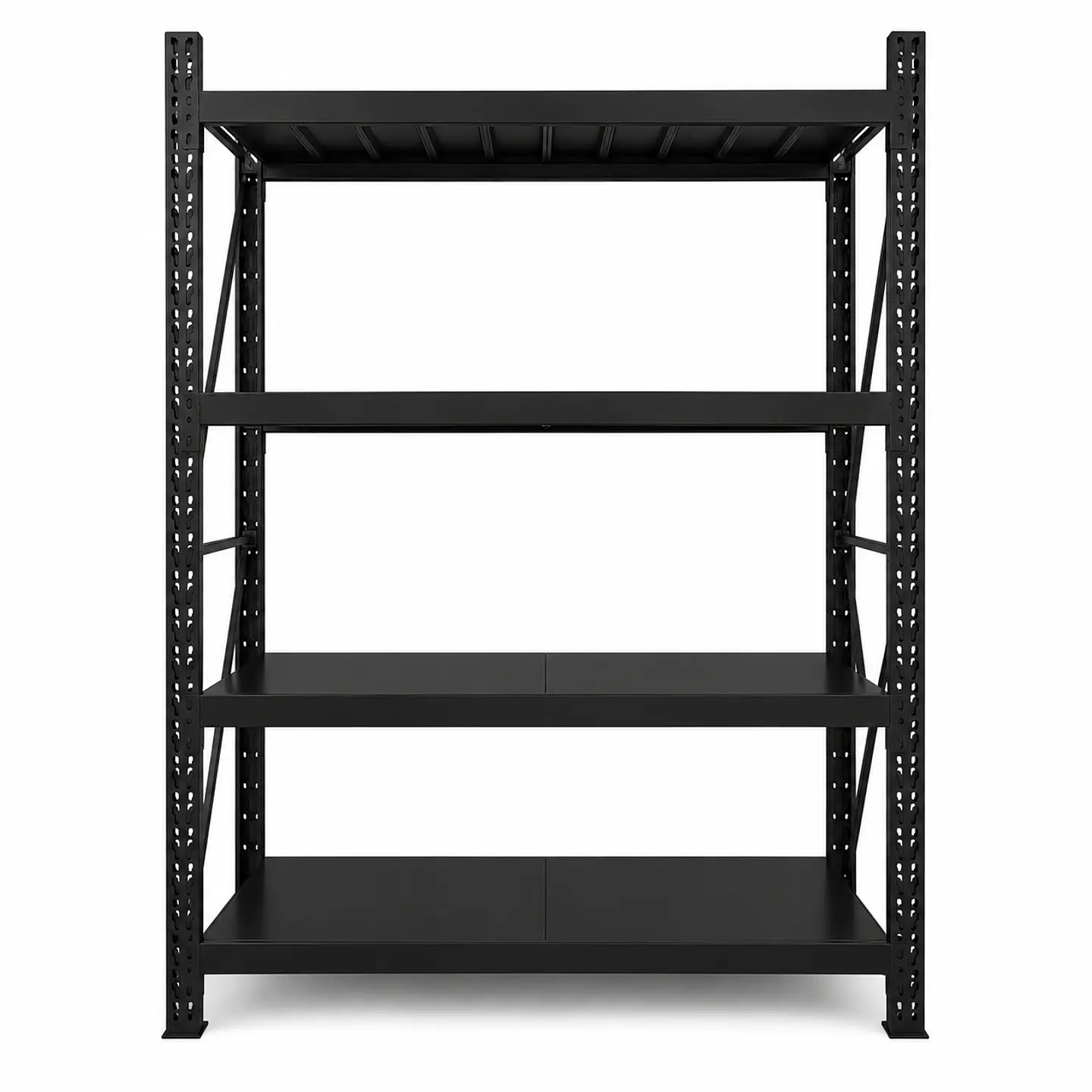 Rack Estante Metálico 200x50x150 - 600kg- Negro 1