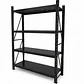 Rack Estante Metálico 200x50x150 - 600kg- Negro - Miniatura 2