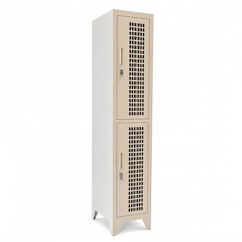Locker Metálico puerta malla 1 cuerpo 2 puertas