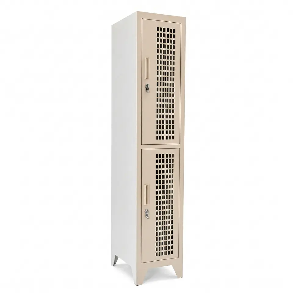 Locker Metálico puerta malla 1 cuerpo 2 puertas 7
