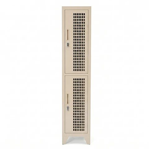 Locker Metálico puerta malla 1 cuerpo 2 puertas