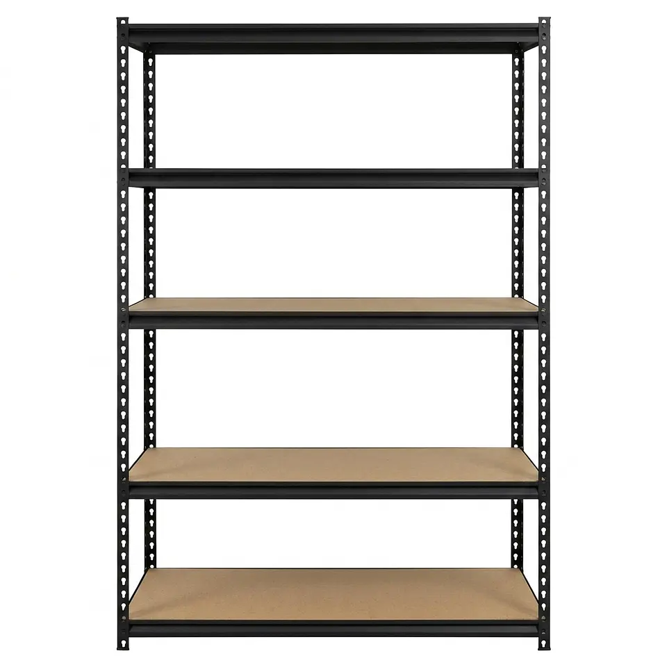 Estante Metálico 180x120x60 cm Negro - 5 niveles - 600kg 1