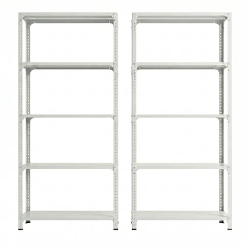 Pack 2 Estante Metálico 200x80x40 - 5 niveles - 350kg 