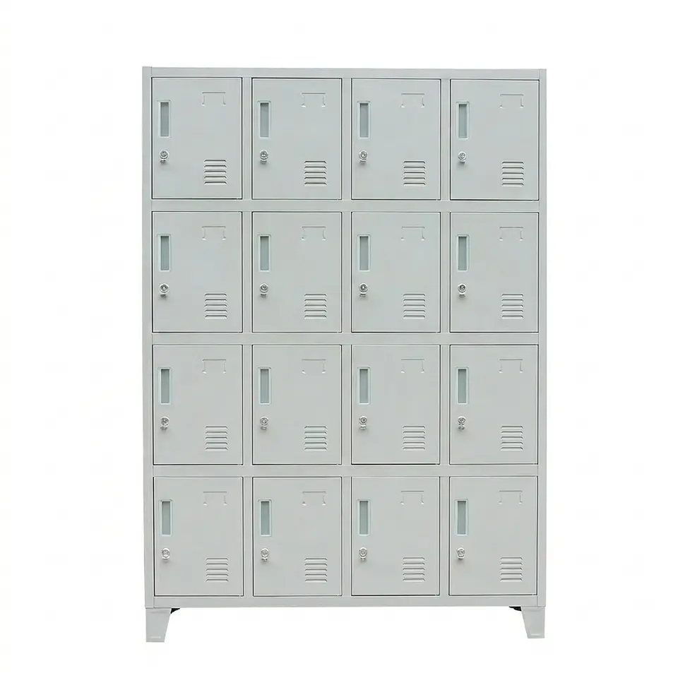 Locker Metálico 4 cuerpos 16 puertas 4