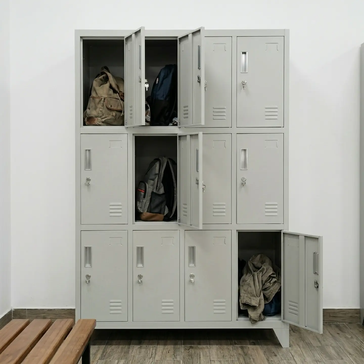 Locker Metálico 4 cuerpos 12 puertas 2