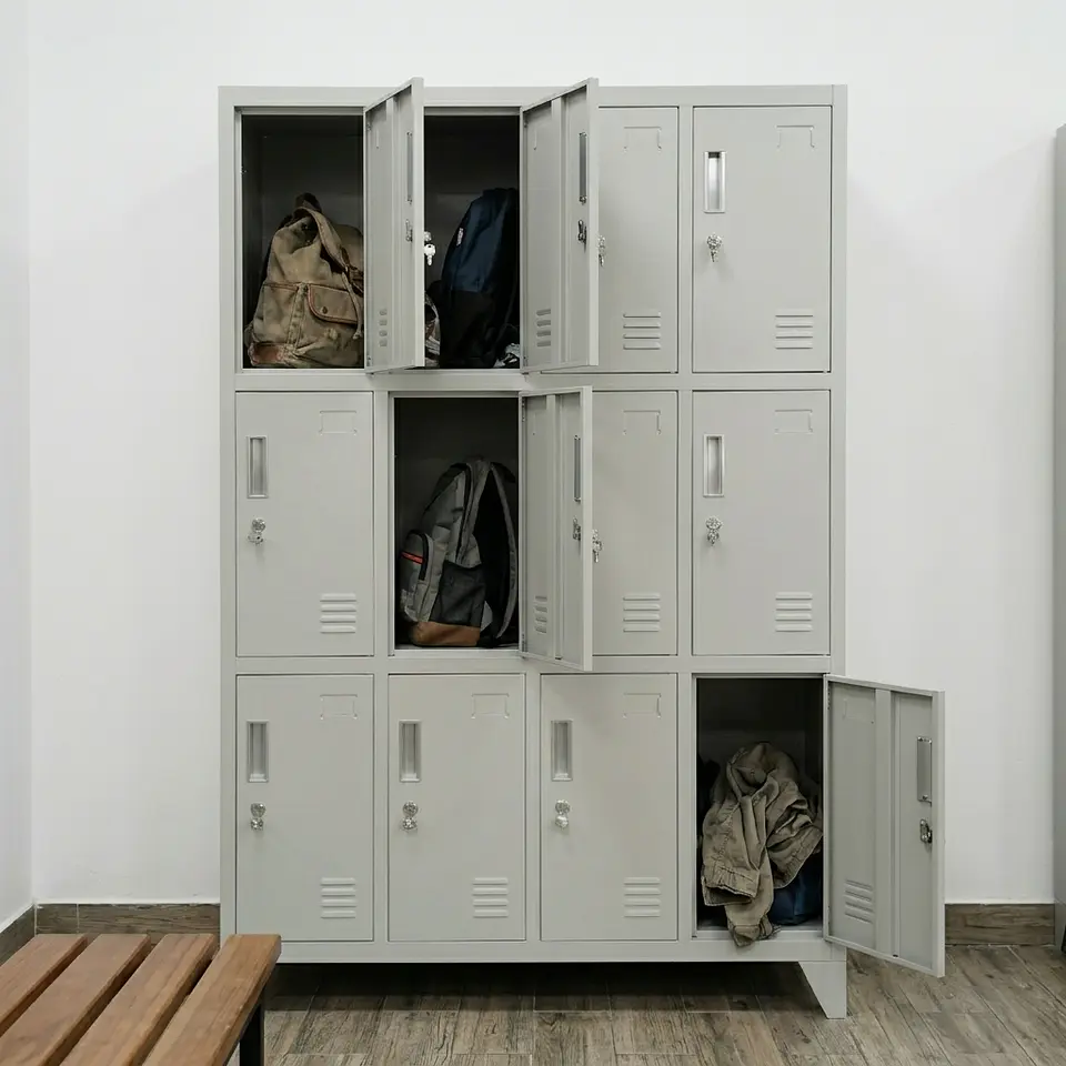 Locker Metálico 4 cuerpos 12 puertas 2