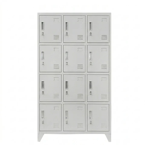 Locker Metálico 3 cuerpos 12 puertas