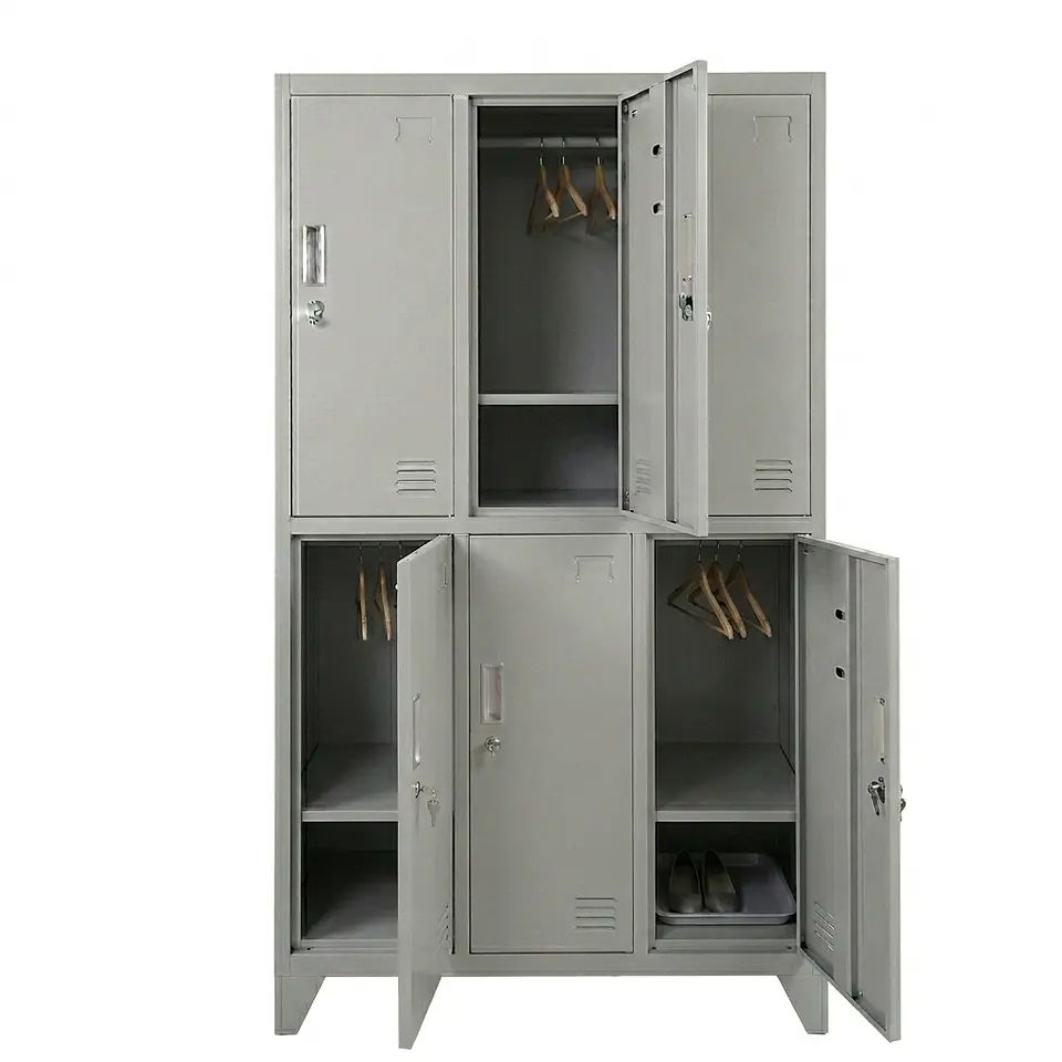 Locker Metálico 3 cuerpos 6 puertas 3