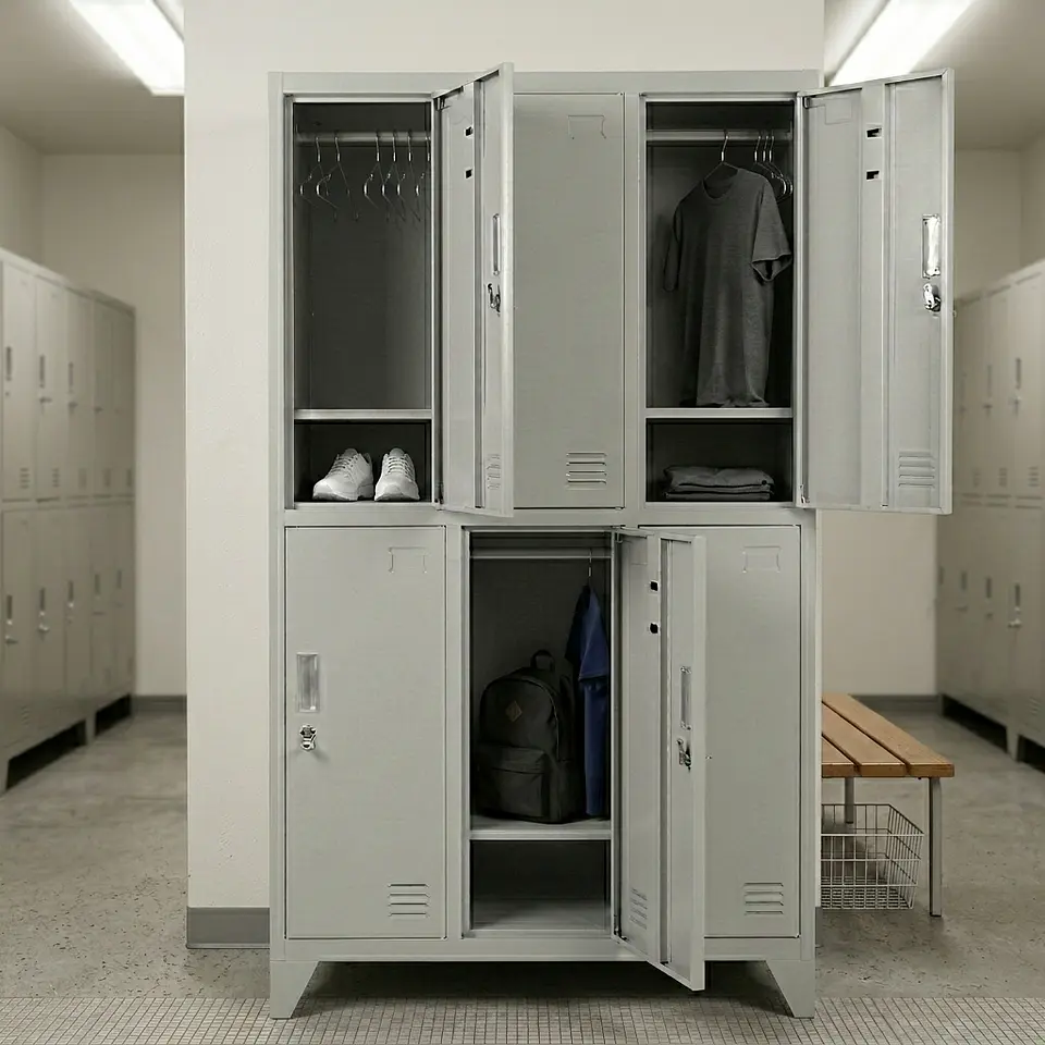 Locker Metálico 3 cuerpos 6 puertas 2