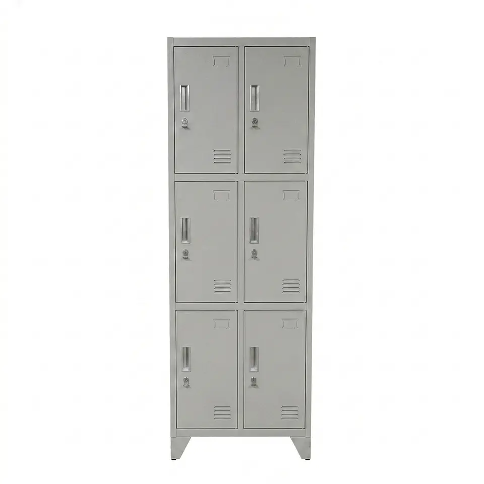 Locker Metálico 2 cuerpos 6 puertas 1