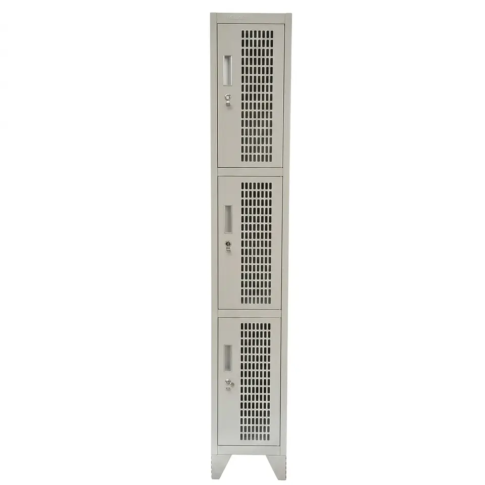 Locker Metálico puerta malla 1 cuerpo 3 puertas 4