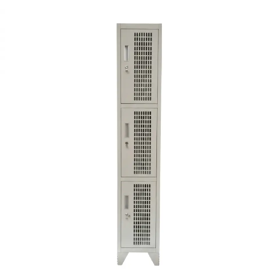 Locker Metálico puerta malla 1 cuerpo 3 puertas 1
