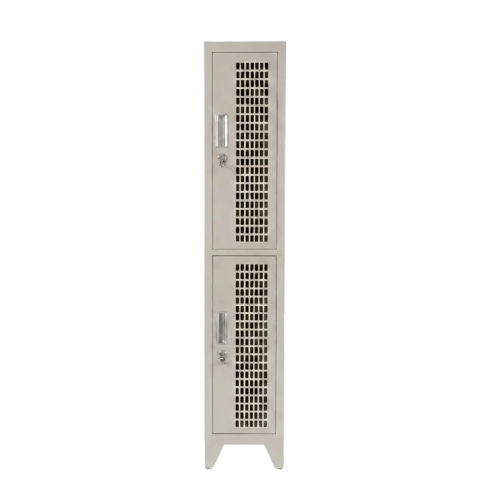Locker Metálico puerta malla 1 cuerpo 2 puertas 1