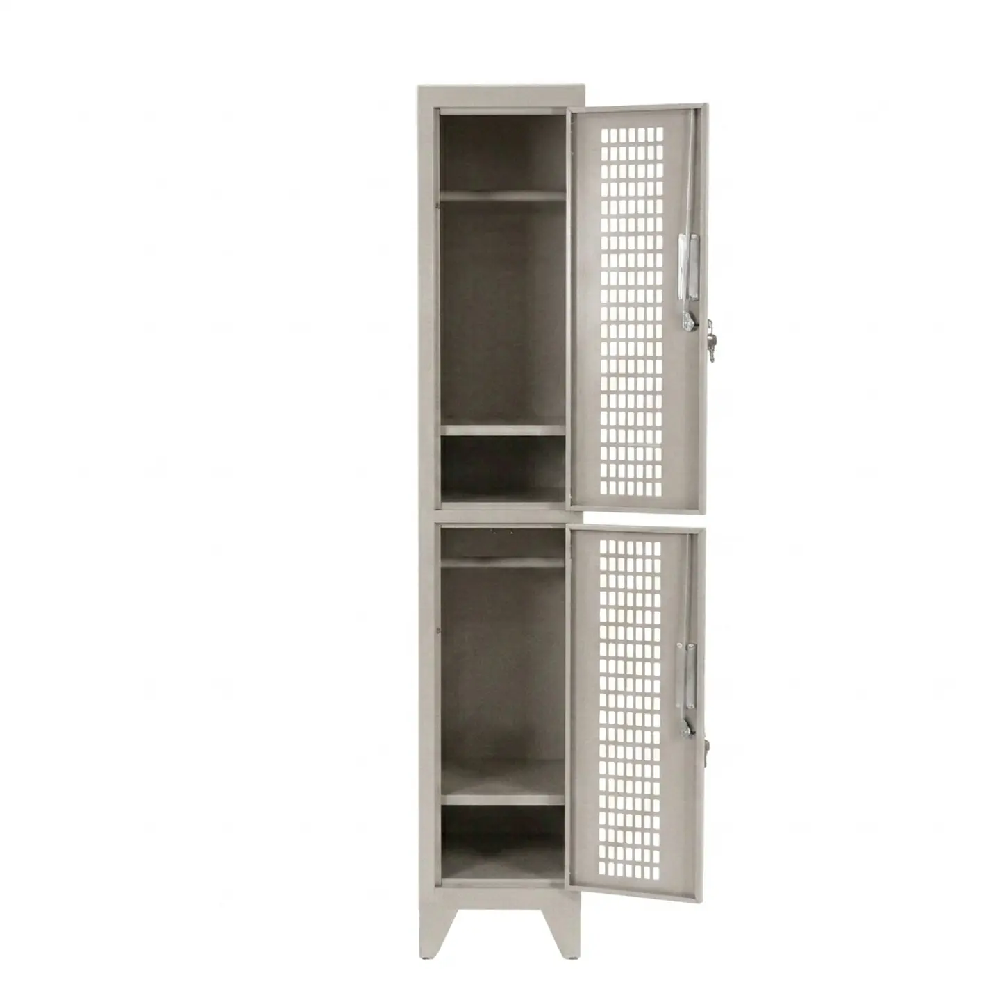 Locker Metálico puerta malla 1 cuerpo 2 puertas 3