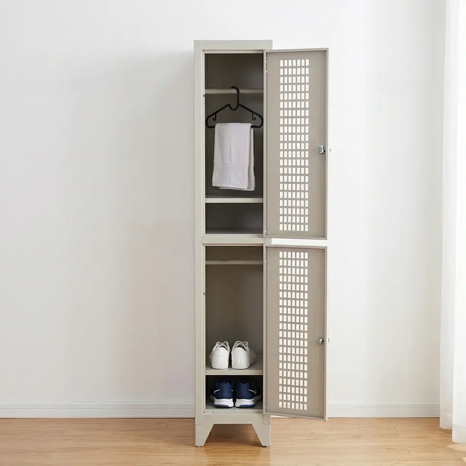 Locker Metálico puerta malla 1 cuerpo 2 puertas 2