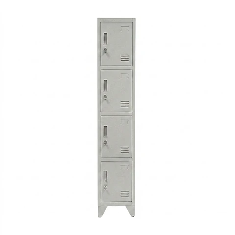 Locker Metálico 1 cuerpo 4 puertas