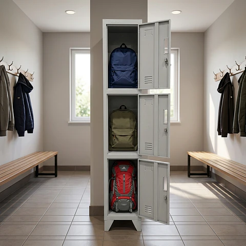 Locker Metálico 1 cuerpo 3 puerta