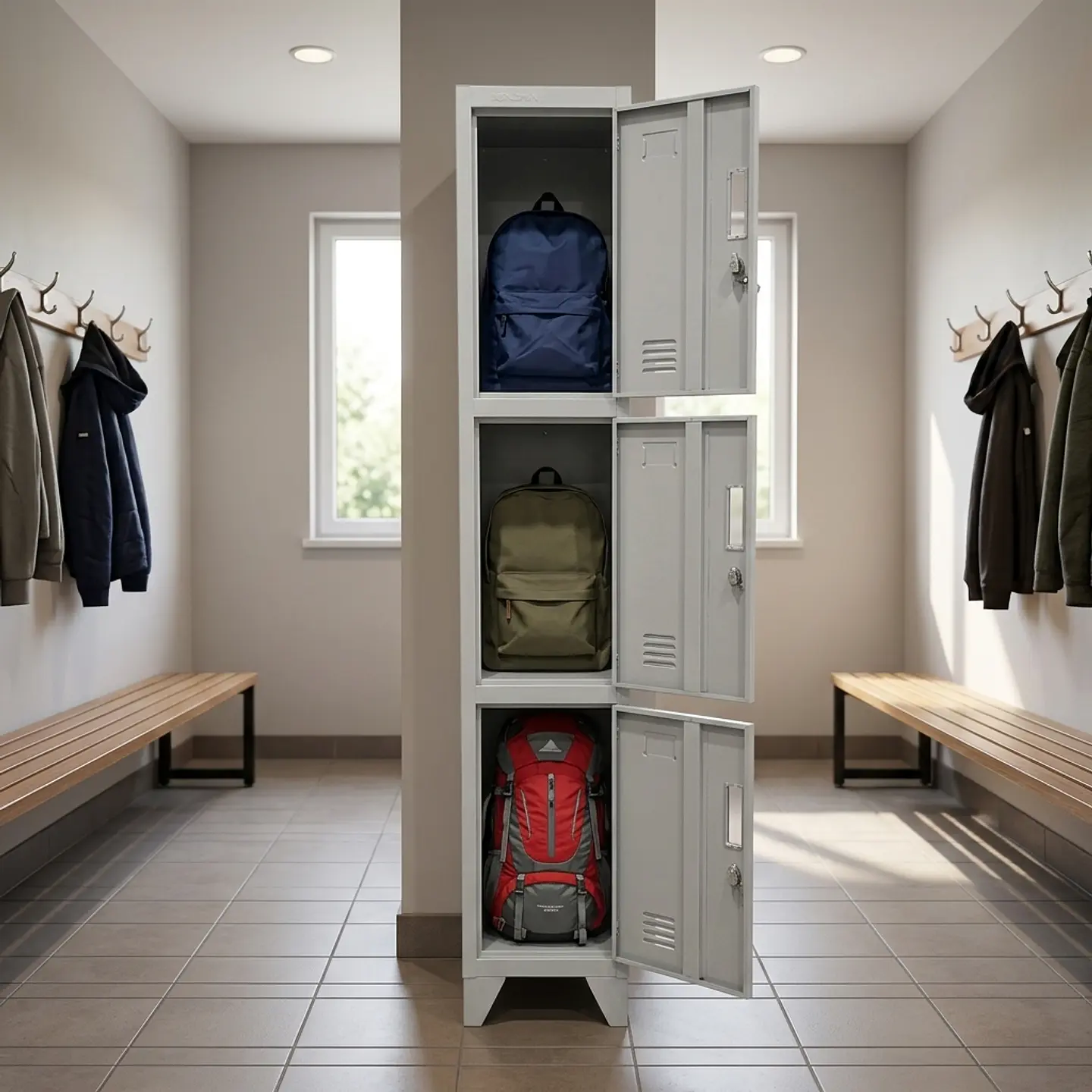 Locker Metálico 1 cuerpo 3 puerta 2