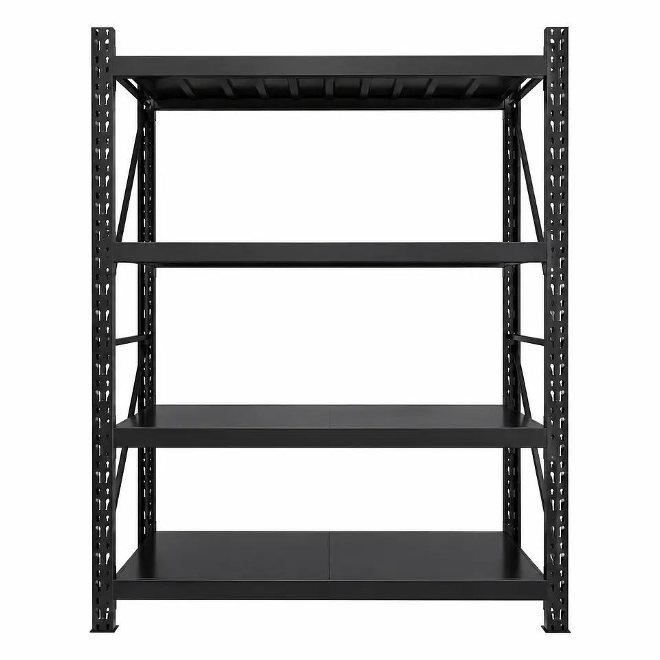 Rack Estante Metálico 200x50x200 - 600kg - Negro 1