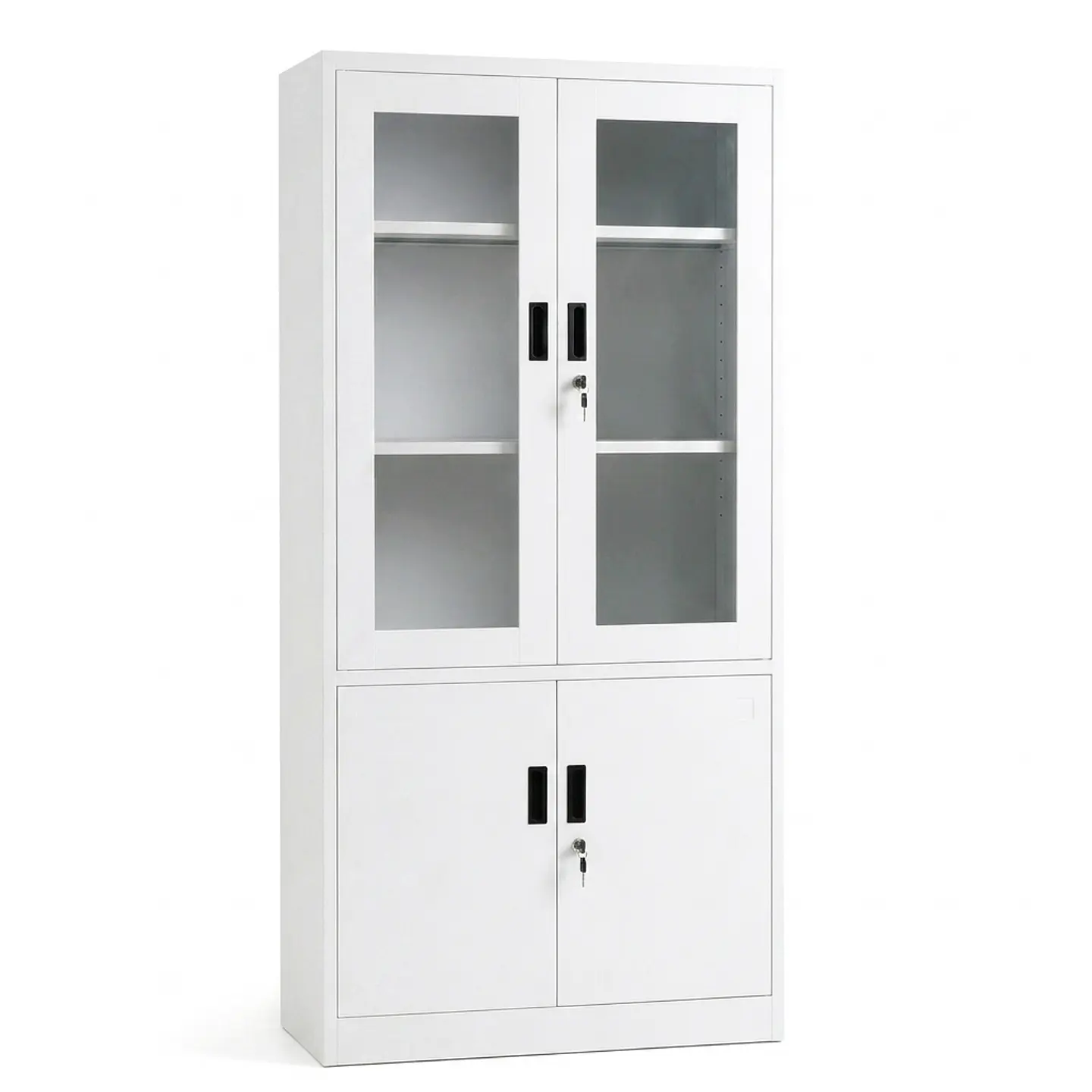 Estante Metálico Vitrina Blanca 185x87x40 cm - 4 Puertas 4