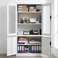 Estante Metálico Vitrina Blanca 185x87x40 cm - 4 Puertas - Miniatura 2