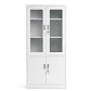 Estante Metálico Vitrina Blanca 185x87x40 cm - 4 Puertas - Miniatura 1
