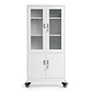 Estante Metálico Vitrina Blanca 185x87x40 cm - 4 Puertas - Miniatura 4