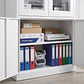 Estante Metálico Vitrina Blanca 185x87x40 cm - 4 Puertas - Miniatura 5