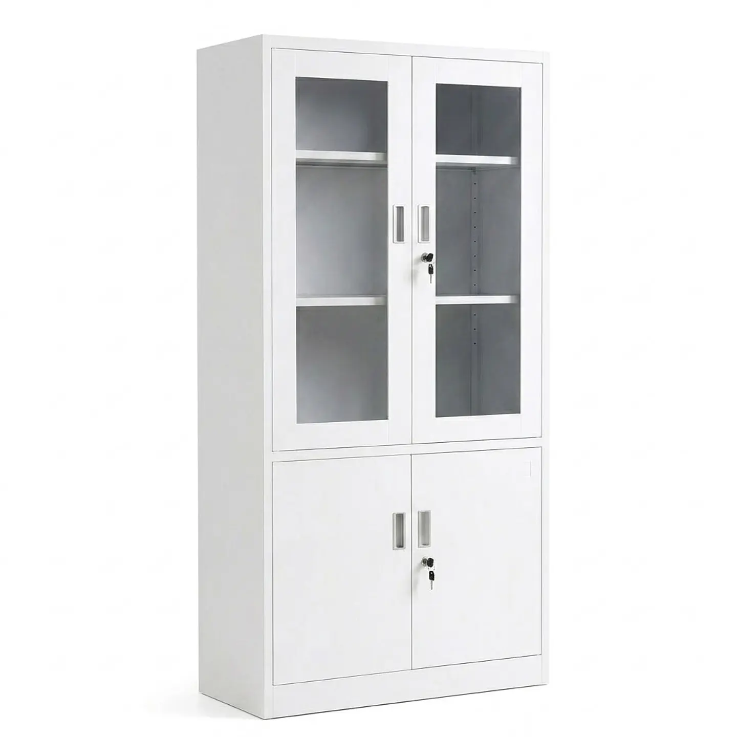 Estante Metálico Vitrina Blanca 185x87x40 cm - 4 Puertas 3