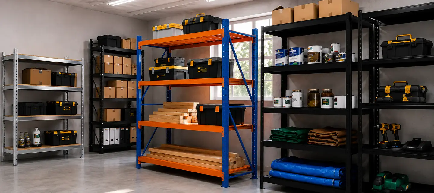 RACKS Y ESTANTES METÁLICOS