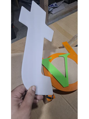Letras de acrílico personalizadas negro