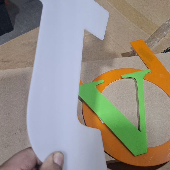 Letras de acrílico personalizadas negro 2