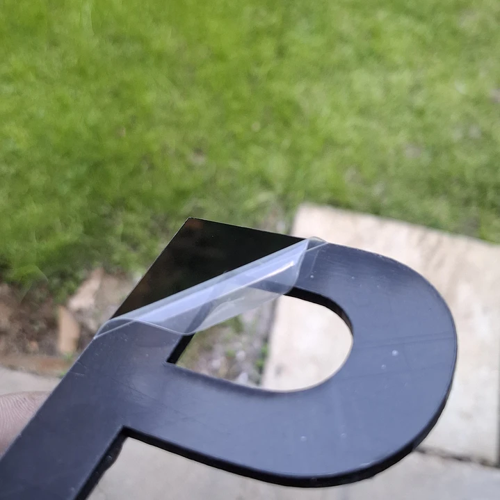 Letras de acrílico personalizadas negro 1