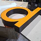 LETRAS VOLUMÉTRICAS CON BASE PLASTICA DE 20 CM DE ALTO - Miniatura 1
